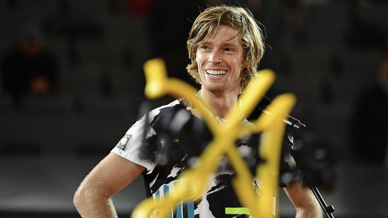 Andrey Rublev - glücklich in Hamburg Andrey Rublev - happy in Hamburg
