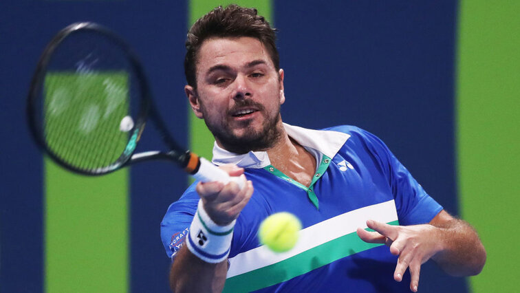 Stan Wawrinka bei seinem bislang letzten Auftritt auf der ATP-Tour: 2021 in Doha