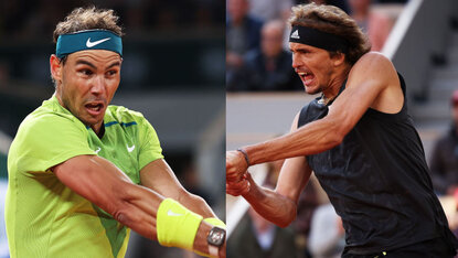 Rafael Nadal und Alexander Zverev treffen zum zehnten Mal aufeinander Rafael Nadal und Alexander Zverev treffen zum zehnten Mal aufeinander