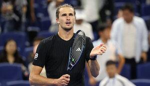 Nach Matches gegen Linkshänder darf sich Alexander Zverev in der Regel selbst beklatschen