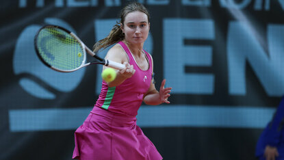 Daria Snigur aus der Ukraine schaffte im Halbfinale von Ismaning die Wende gegen DTB-Spielerin Anna-Lena Friedsam. Jürgen Hasenkopf