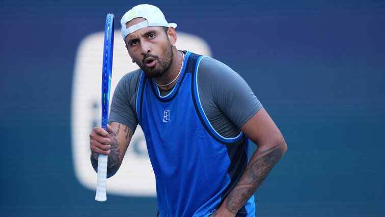 Mit seiner Absage für das Masters-Turnier in Cincinnati wird ein Start von Nick Kyrgios bei den US Open immer unwahrscheinlicher. Getty Images
