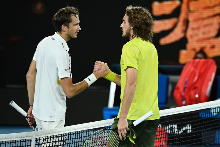 Daniil Medvedev und Stefanos Tsitsipas treffen auch bei den French Open in Paris aufeinander