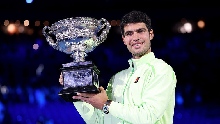 Carlos Alcaraz mit seinem ersten "Norman"