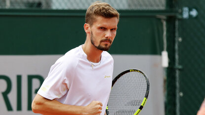 Oscar Otte hat in der Qualifikation für die French Open 2021 überzeugt Oscar Otte hat in der Qualifikation für die French Open 2021 überzeugt
