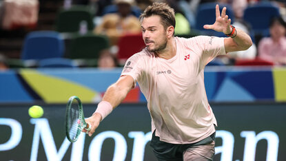 Stan Wawrinka am Donnerstag in Shanghai Stan Wawrinka am Donnerstag in Shanghai