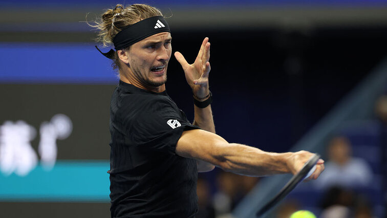 Die Vorhand hat bei Alexander Zverev am Freitag in Peking prächtig funktioniert Die Vorhand hat bei Alexander Zverev am Freitag in Peking prächtig funktioniert