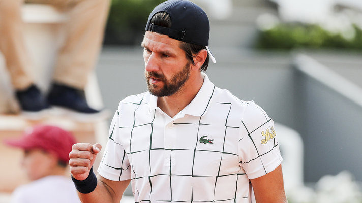 Always well-groomed, but Jürgen Melzer's Movember experiment was rather short
