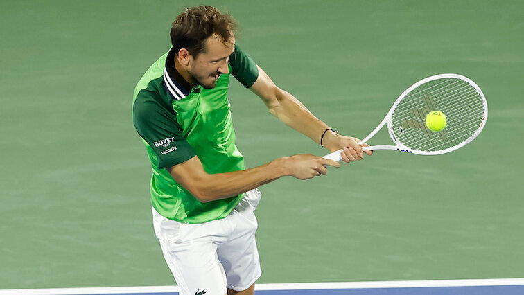 Daniil Medvedev am Donnerstag in Dubai