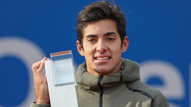 Cristian Garin 2019 nach seinem Turniersieg in München