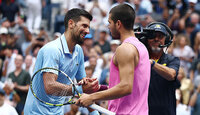 Bei den US Open 2025 gab es für Novak Djokovic gegen Carlos Alcaraz nichts zu holen