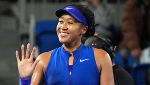 Naomi Osaka hat in Tokio mal wieder modische Akzente gesetzt