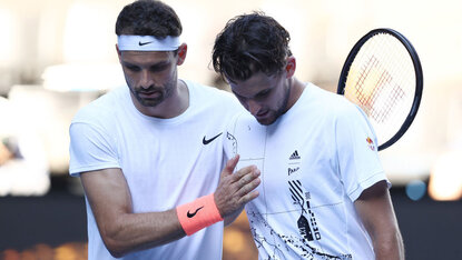 Grigor Dimitrov und Dominic Thiem treffen zum siebenten Mal aufeinander Grigor Dimitrov und Dominic Thiem treffen zum siebenten Mal aufeinander
