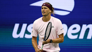 Alexander Zverev am Montagabend in Flushing Meadows