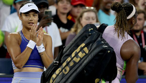 Applaus für Serena Williams - Emma Raducanu weiß, was sich gehört