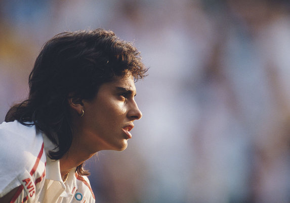 Rank 12, 9 points: Gabriela Sabatini, who made the one-handed topspin backhand socially acceptable