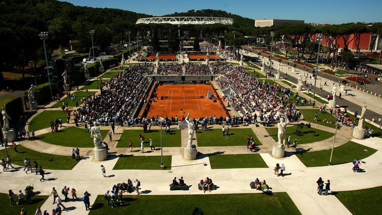 One of the most beautiful tennis courts in the world of tennis - the Pietrangeli in the Foro Italico in Rome