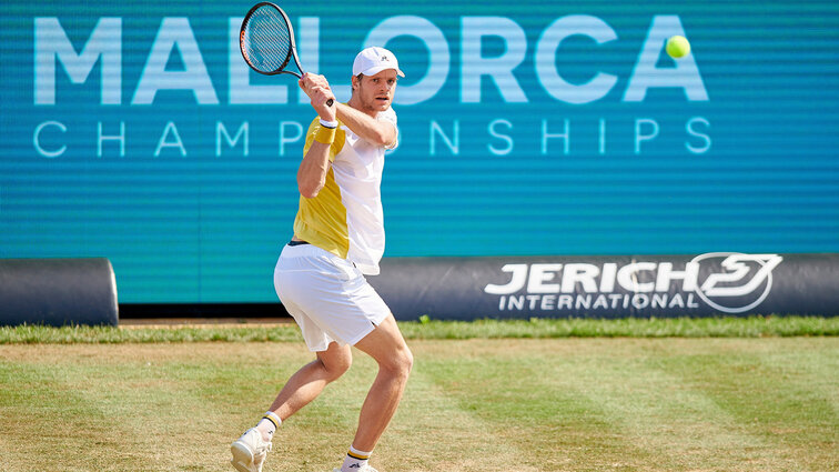 Yannick Hanfmann at the Mallorca Championships on Monday