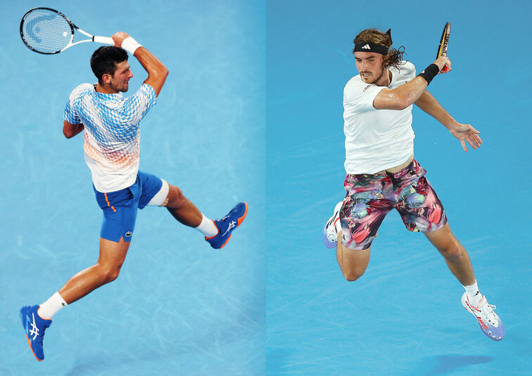 Novak Djokovic und Stefanos Tsitsipas treffen zum 13. Mal aufeinander Novak Djokovic und Stefanos Tsitsipas treffen zum 13. Mal aufeinander