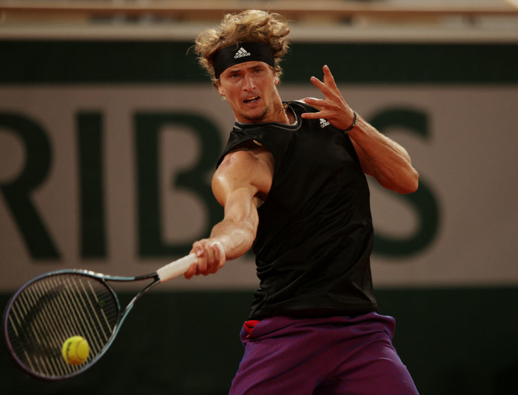Alexander Zverev at the French Open in Paris