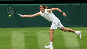 Sascha Zverev beim Training in Wimbledon