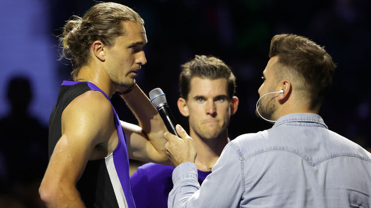 Alexander Zverev und Dominic Thiem im vergangenen Jahr in der Wiener Stadthalle Alexander Zverev und Dominic Thiem im vergangenen Jahr in der Wiener Stadthalle