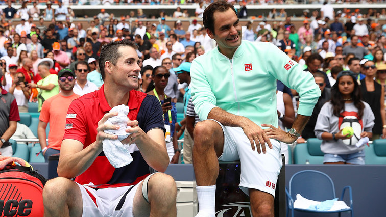 John Isner und Roger Federer - die Finalisten in Miami 2019
