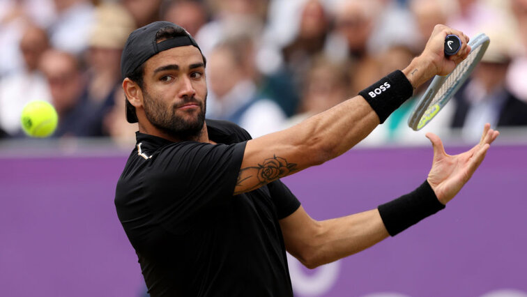 Matteo Berrettini at London's Queen's Club on Sunday