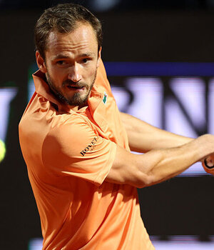 Daniil Medvedev am Dienstagabend in Rom