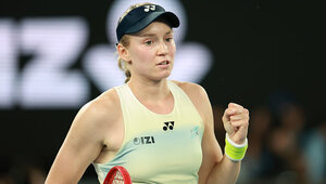 Elena Rybakina am Donnerstag in Melbourne