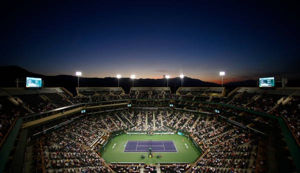 INDIAN WELLS, CA - MARCH 15: A general view during day nine of the BNP Paribas Open at Indian Wells Tennis Garden on March 15, 2016 in Indian Wells, California. (Photo by Julian Finney/Getty Images)