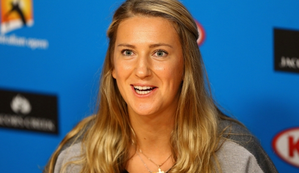 MELBOURNE, AUSTRALIA - JANUARY 16: Victoria Azarenka of Belarus speaks to media during a press conference ahead of the 2016 Australian Open at Melbourne Park on January 16, 2016 in Melbourne, Australia. (Photo by Robert Prezioso/Getty Images)