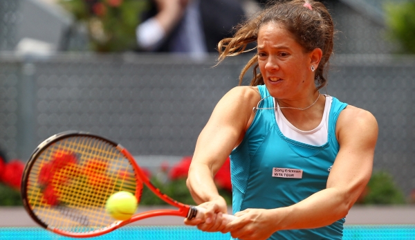 in their third round match during the Mutua Madrilena Madrid Open tennis tournament at the Caja Magica on May 13, 2010 in Madrid, Spain.