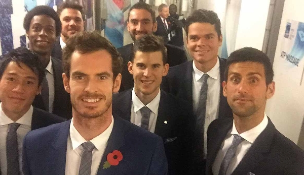 Kei Nishikori - Gael Monfils - Stan Wawrinka - Andy Murray - Marin Cilic - Dominic Thiem - Milos Raonic - Novak Djokovic