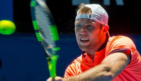 Jack Sock zauberte der Dame wieder ein Lächeln ins Gesicht