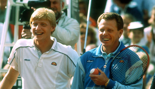 Gute alte Zeiten: Boris Becker und sein Erfolgscoach Günther Bosch