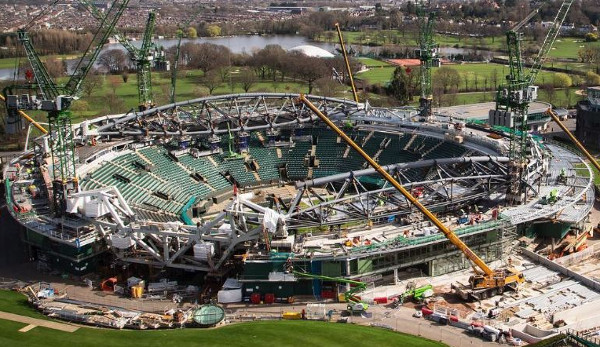 Das Schiebedach auf Court 1 soll 2019 einsatzbereit sein