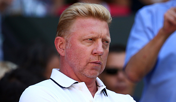 Boris Becker in jenen Tagen, da er noch an der Seite von Novak Djokovic wirkte