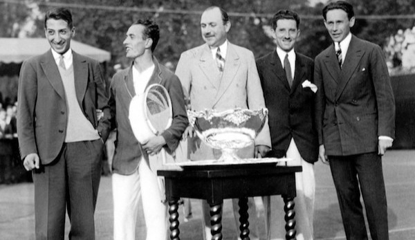 Die vier Musketiere um René Lacoste (l.)