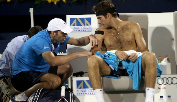 Juan Martín del Potro muss sich an der Schulter behandeln lassen