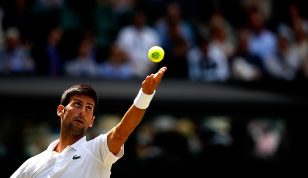 Djokovic zog ins Wimbledon-Halbfinale ein.