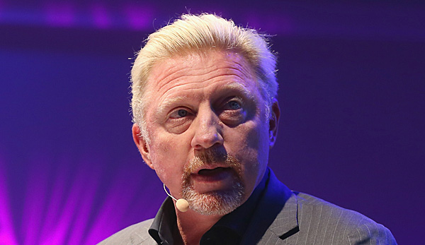 Boris Becker im Scheinwerferlicht - und damit in seinem Element