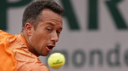 Philipp Kohlschreiber am Sonntag in Paris