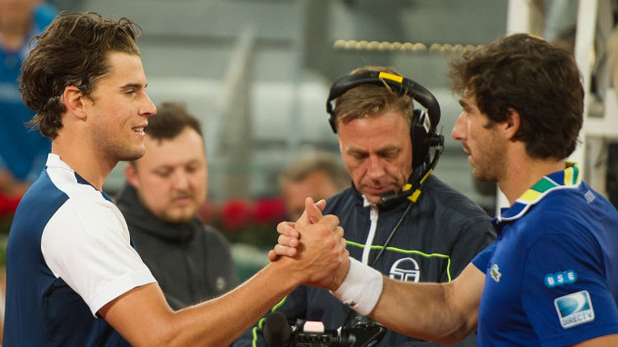 Dominic Thiem and Pablo Cuevas in Madrid 2017