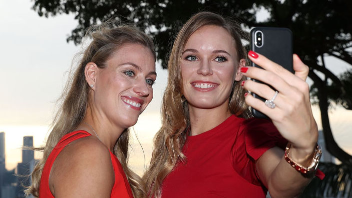 Im Herbst 2018 noch ledig: Angelique Kerber und Caroline Wozniacki