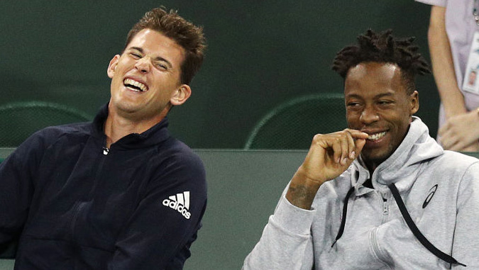 Always something to laugh about - Dominic Thiem and Gael Monfils