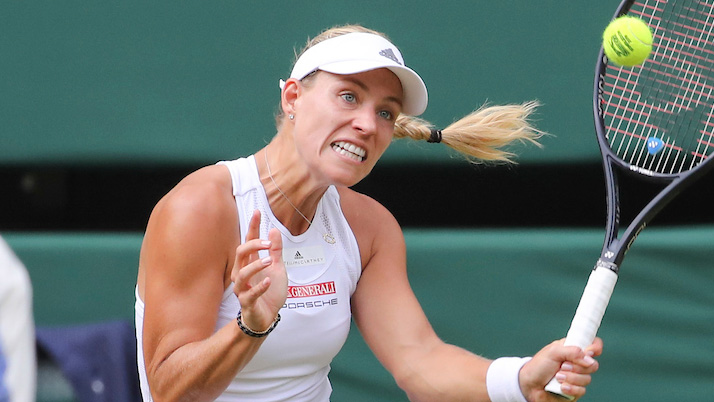 Angelique Kerber hat sich auf Court 2 gemüht