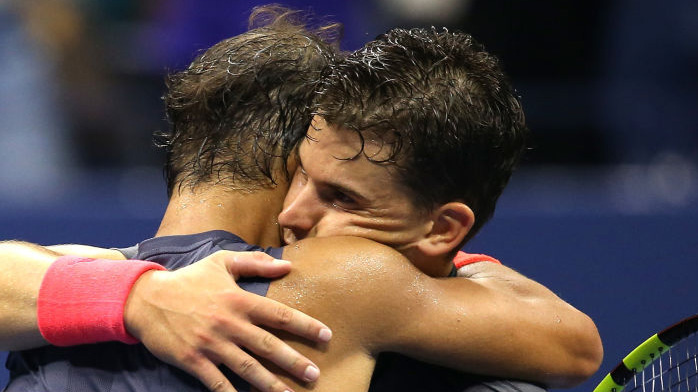 Legendäre Bilder 2018: Rafael Nadal und Dominic Thiem