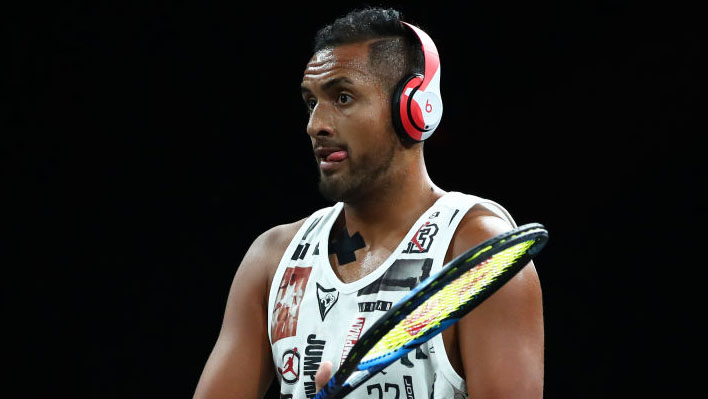 Nick Kyrgios is pausing - on the court