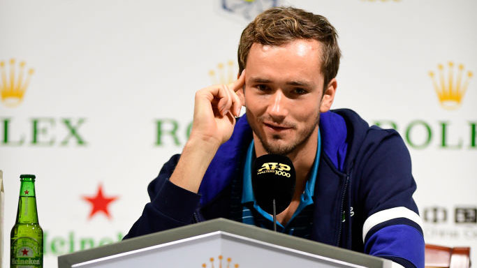 Daniil Medvedev was quickly at the press conference on Tuesday